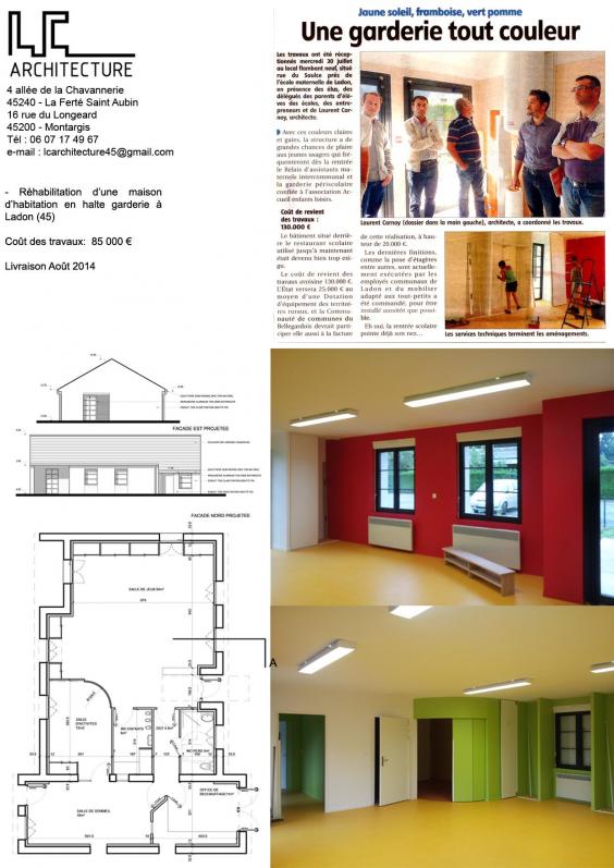 Réhabilitation d’une maison en halte-garderie à Ladon (45)